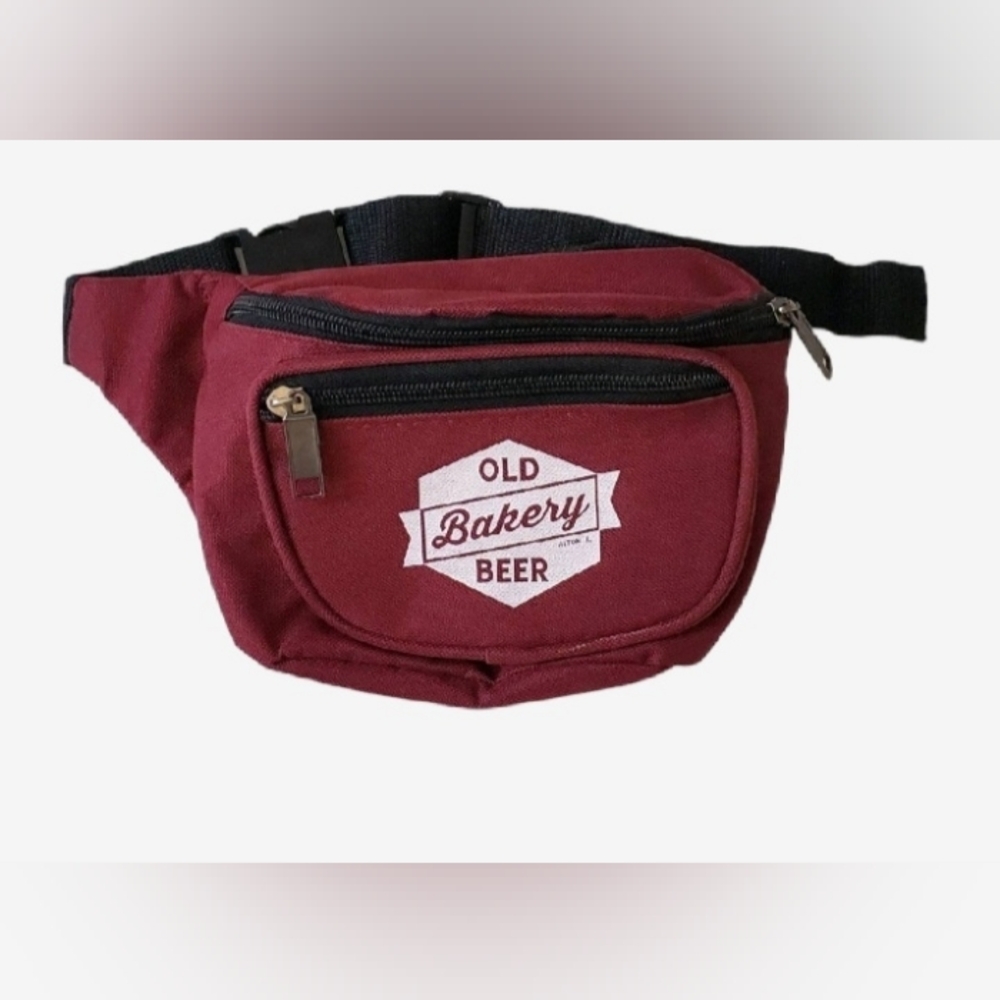 Maroon Old Bakery Beer Craft Brewery Belt Bag Fanny Pack Travel